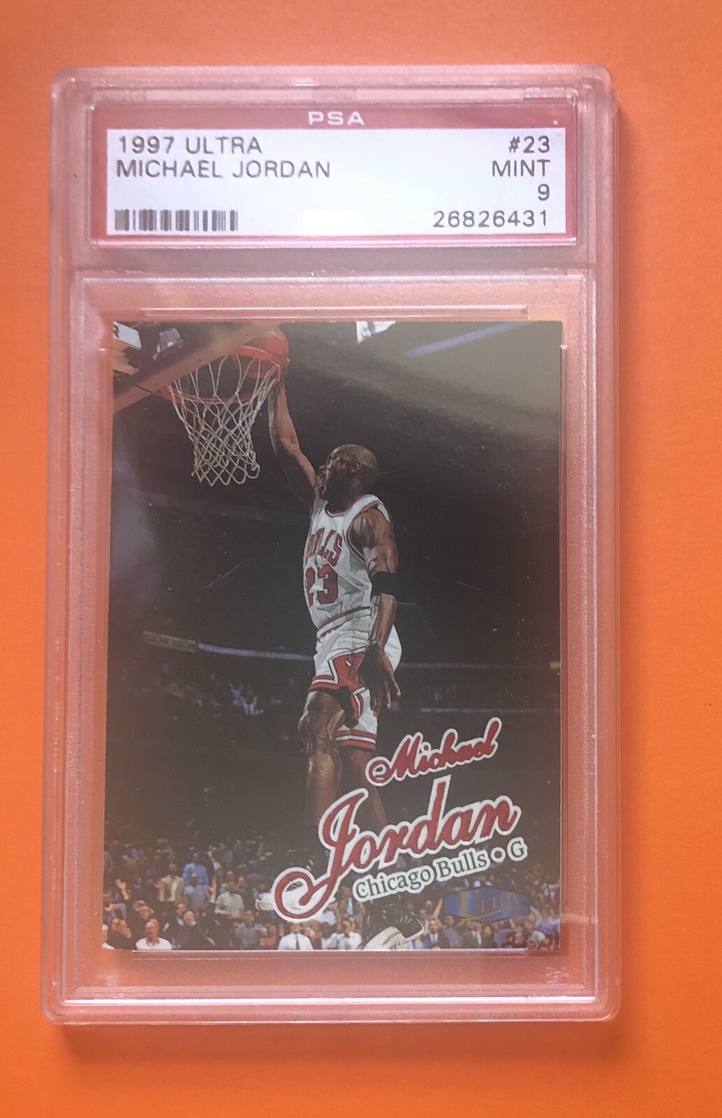 1997 Fleer Ultra #23 Michael Jordan PSA 9 MINT Chicago Bulls