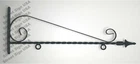 Vintage Style Wrought Iron Scroll Bracket For Wood Plastic Metal Signs - New 27"