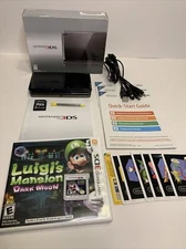 Nintendo 3DS Console System Bundle Black Ready to Play with Game and Charger
