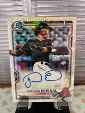 2021 Bowman Jeferson Espinal 1st Bowman Auto Speckle Refractor /299