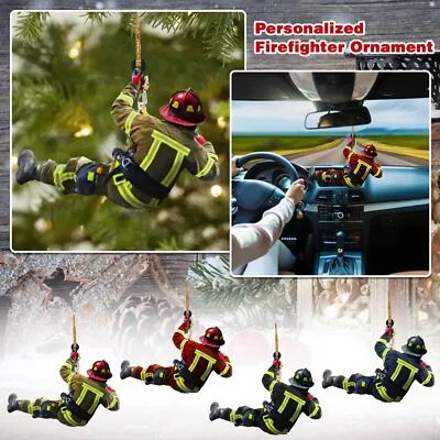 Ornament Tree Hanging Decoration Fireman Christmas Tree 7A Pendant