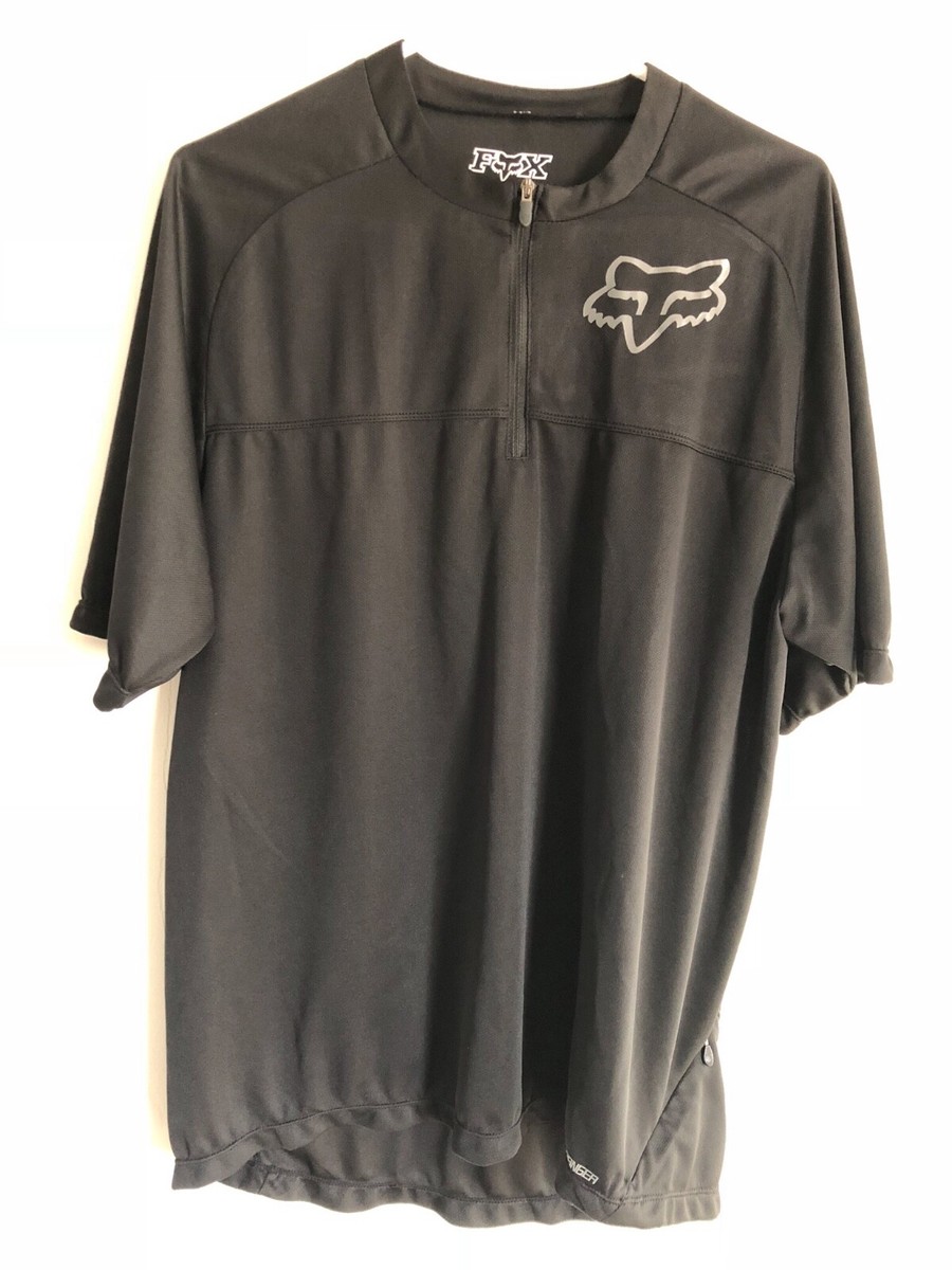FOX Racing Men's Black Lightweight Short Sleeve Half Zip Pullover