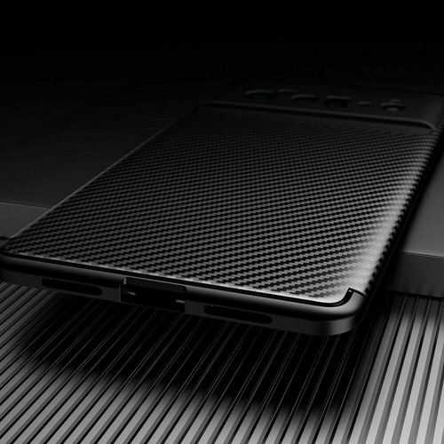 Google Pixel 6 Pro Shockproof Case Matte Carbon Fiber Style TPU - Blue - 第 4/6 張圖片
