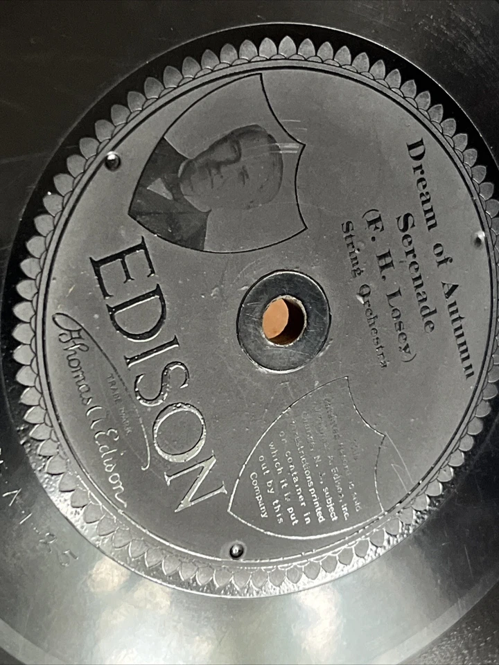 Valse Fantastique F.H. Losey Orchestra Edison Record Rare 2450-A-1-21 VTG - Image 3 of 4