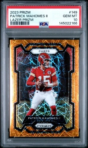 2023 Panini Prizm Patrick Mahomes II Lazer #149 PSA 10 Gem Mint