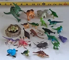 Vintage Collection of 23 Dinosaur /Bug Plastic Action Figures