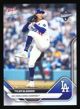 2025 TOPPS NOW WORLD SERIES CHAMPIONS TYLER GLASNOW #WS-7 LOS ANGELES DODGERS