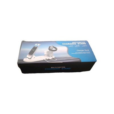 Multi-Function Charging Stand 6 in 1 Farbe Schwarz USB Anschluss Ladegerät