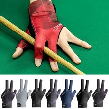 1pc Open Finger Billiard Glove Breathable Polyester Pool Snooker Training Gloves