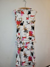 Vintage 1970s Anjac Fashions 2-Piece Set   Sleeveless Blouse Skirt Size photos 