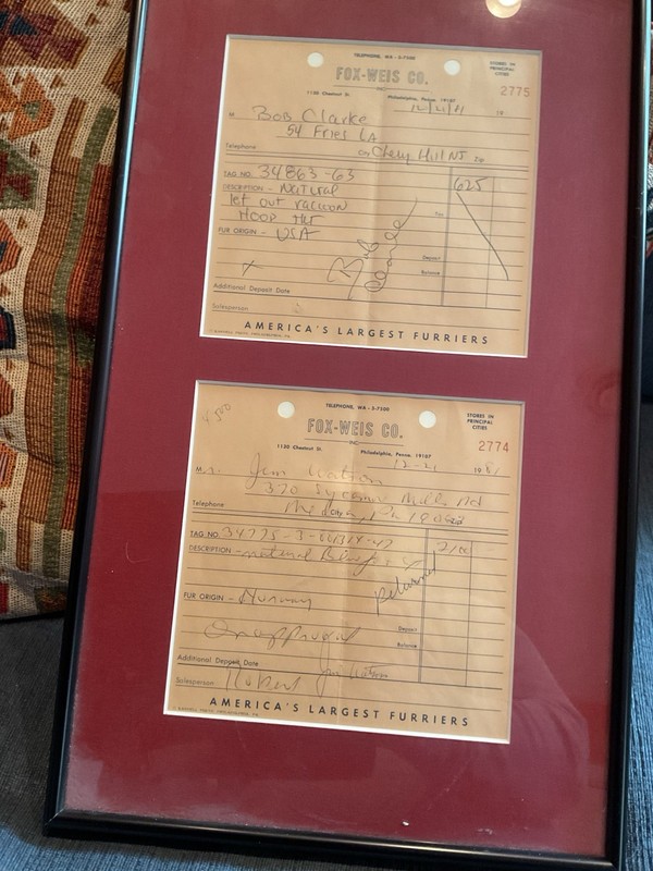 Bobby Clarke And Jim Watson Signed Slips For Purchases In 1981, Phila Flyers