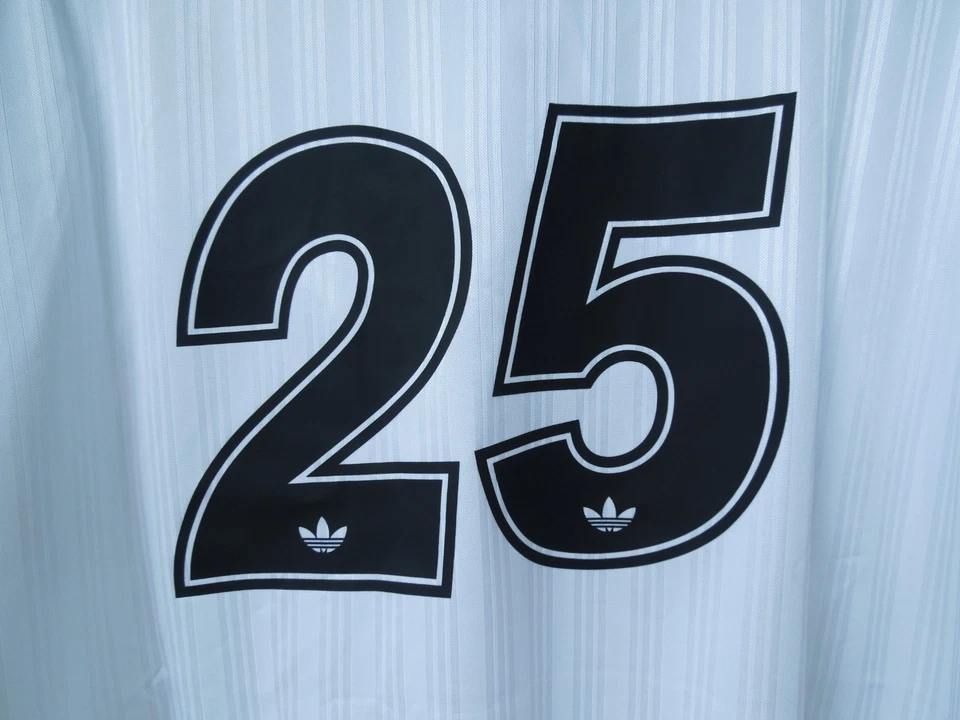 Oasis 2025 Tour soccer jersey, adidas trefoil, Large, white and black - Image 3 of 4