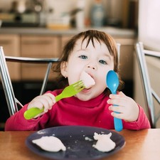 Kids Utensils Set 18pc BPA Free Plastic Forks Spoons Safe for Toddlers
