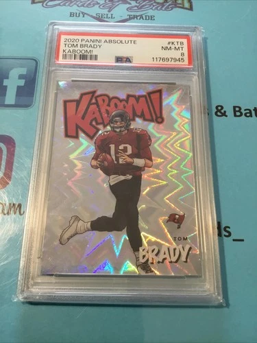TOM BRADY 2020 PANINI ABSOLUTE KABOOM💥 #1 PSA 8 HOF 🐐🔥
