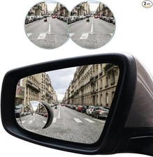 Car Blind Spot Mirror, 2"" Round Convex Mirror, Frameless HD - Round/2PCS