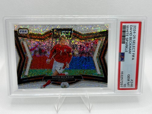 2024-25 Panini Select FIFA - Field Level David Beckham #246 White Sparkle PSA 10