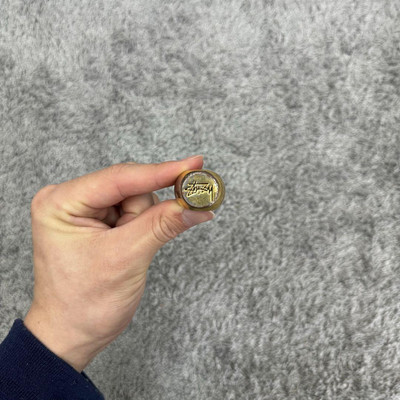 Stussy Gold Logo Ring 90s Vintage Rare Old School Collectible Used