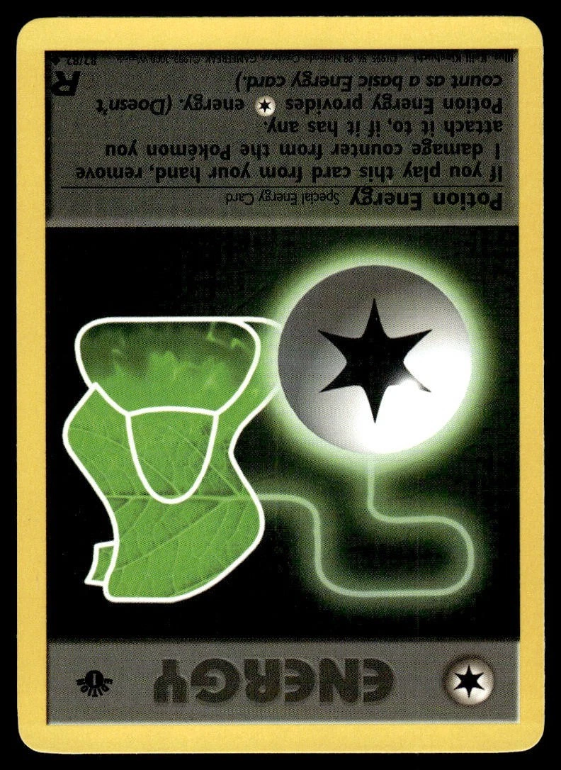 Potion Energy 82/82 Pokemon Card 1st Ed. Team Rocket Uncommon Trainer LP FR 