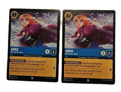 2x Anna Braving the Storm - Common - Disney Lorcana TCG Ursula's Return #137/204