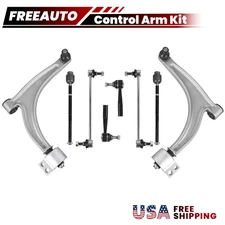 Set(8) Front Control Arms w/ Ball Joints For Chevy Malibu Pontiac G6 Saturn Aura