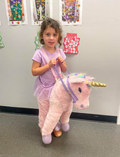 Imagine Unicorn Ride-On Toddler Costume Plush 2-4 Halloween Cosplay Fantasy Fair