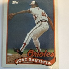 Topps 1989 Jose Bautista #469 Baltimore Orioles Base Set Baseball Card