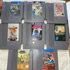 Nintendo NES Vintage Games Lot of 8, Working And 10 Game Organizer
