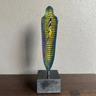 Rare Bertil Vallien Kosta Boda Signed Art Sculpture on stand Atelier -91 801017
