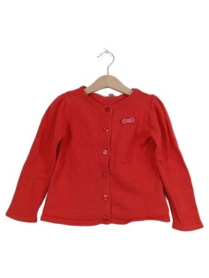 Vertbaudet Mädchen Strickjacke Rot Gr. 108, 110 Baumwolle