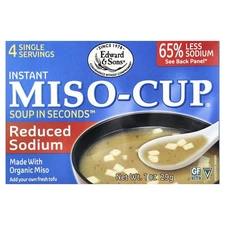 Instant Miso-Cup®, Reduced Sodium, 4 Envelopes, 1 oz (29 g)
