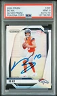 Bo Nix 2024 Prizm Silver Signed Football Rookie Card #309 PSA 9 Auto 10 27736765