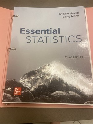 Loose Leaf for Essential Statistics - Loose Leaf, by Navidi William; Monk