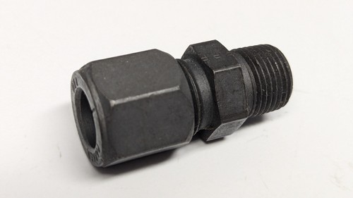 New Parker Ferulok 1/2" BU Male Connector, 3/8" npt, Hydraulic Fitting, 8-FBU-S - Picture 1 of 4