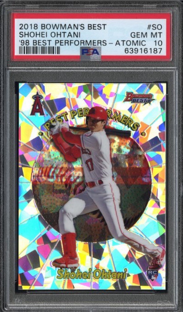 2018 Bowman's Best - 1998 Best Performers Shohei Ohtani Atomic PSA 10 (RC)