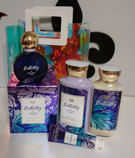New Bath Body Works Butterfly Eau de parfum, Body Wash  Lotion gift Bag