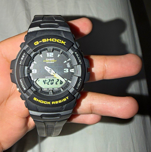 Casio G-SHOCK Men's Analog/Digital Quartz 200m Black Resin Wristwatch
