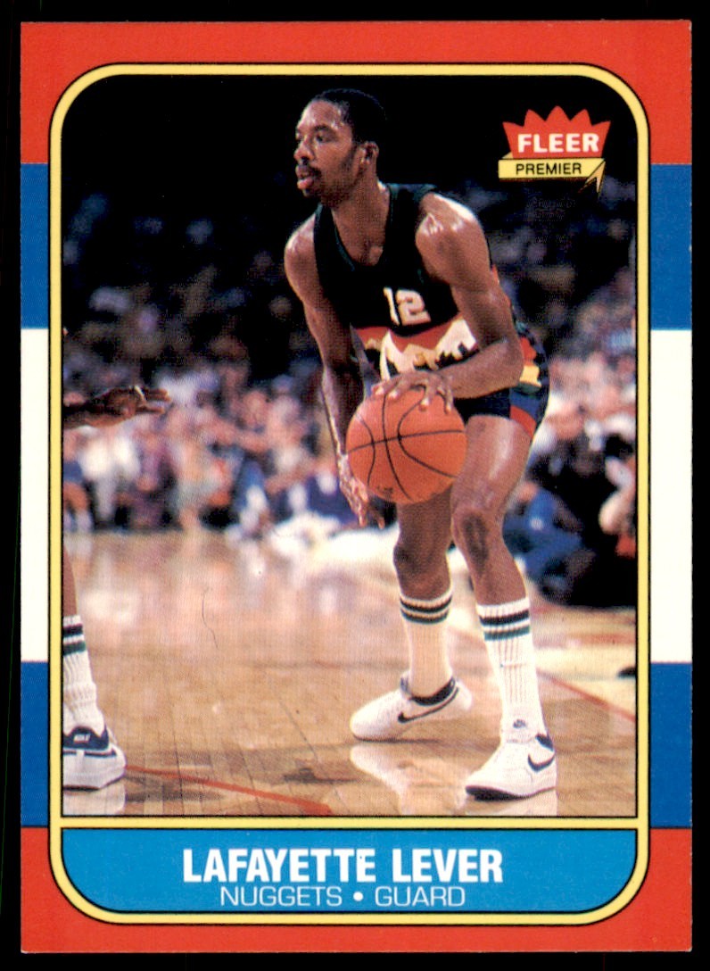 1986-87 Fleer Set Break Lafayette Lever Rookie #63 NM-MT or BETTER