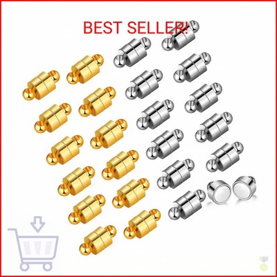 24 Pairs Magnetic Necklace Bracelet Clasps Magnet Converter Jewelry Extenders Lo