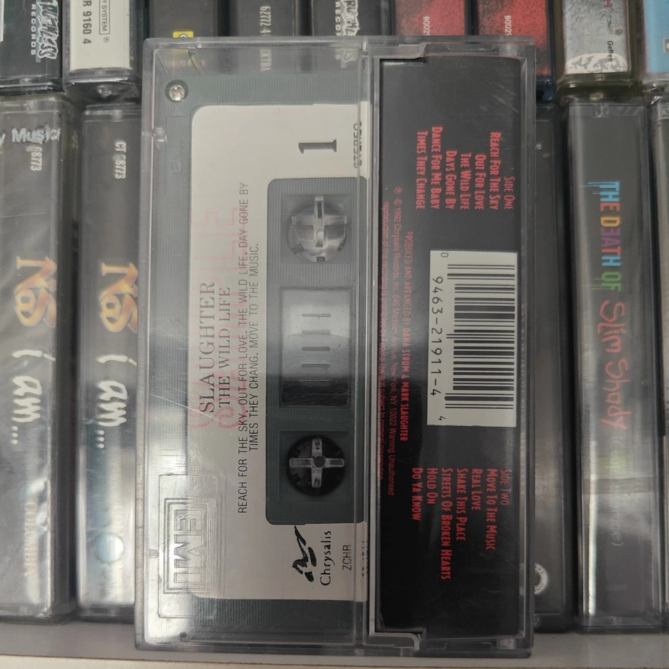 Slaughter The Wild Life FULLY PLAY GRADED cassette album ** ref images  - Image 3 of 4