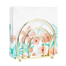 Upright Napkin Holder – Metal Wire Arch Design Paper Napkin Dispenser Stand f...