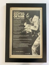 Elvis On Tour 1972 Original Promo Ad Framed. Elvis Presley￼