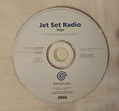 JET SET RADIO PROMO WHITE LABEL SELTEN SEGA DREAMCAST Zustand gut - sehr gut
