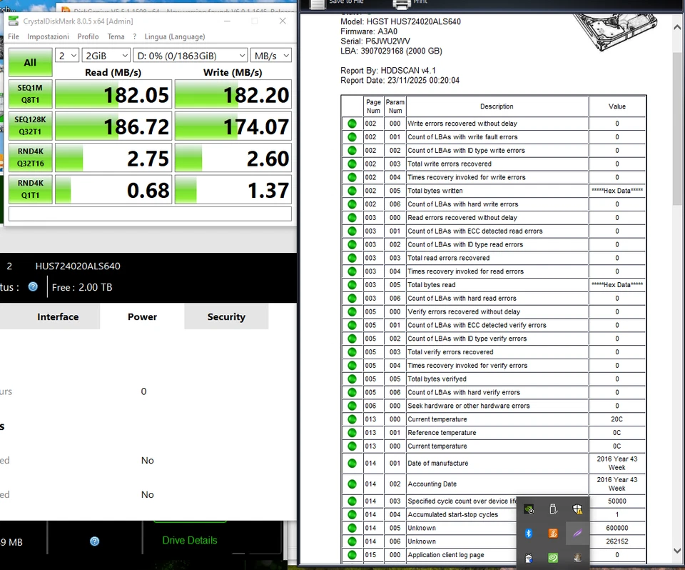 Hard Disk HD HITACHI HUS724020ALS640 2TB 3.5" 64MB CACHE SAS 6.0GB/S HDD - Immagine 4 di 4