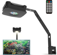 Dimmable LED Aquarium Light with Adjustable Gooseneck for Freshwater Tanks
