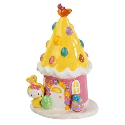 Blue Sky Clayworks Hello Kitty Easter Egg House Figurine Jade 7 Inch small Charm