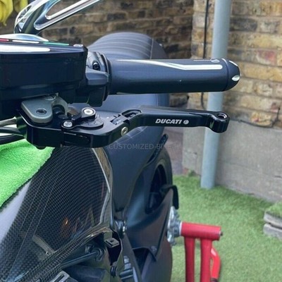 Verstellbare schwarze Kupplungs- & Bremshebel für Ducati Hypermotard 950 2019-2022