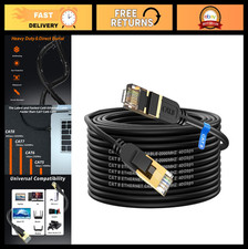 High-Speed Cat 8 Ethernet Cable 75FT, 40Gbps 2000MHz, Gold Plated RJ45, Indoor/O