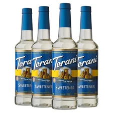 Torani Sugar Free Syrup, Sweetener, 25.4 Ounce (Pack Fl Oz of 4) 
