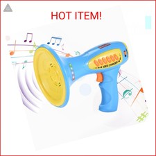 Kidzlane Voice Changer for Kids - Megaphone with LED Lights and 5 Sound Effects