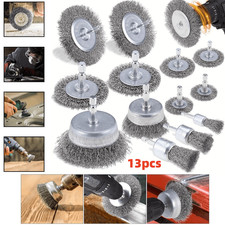 Wire Brush for Drill 13pcs, 1/4 Inch Wire Wheel Brush Cup Set, Wire Wheel